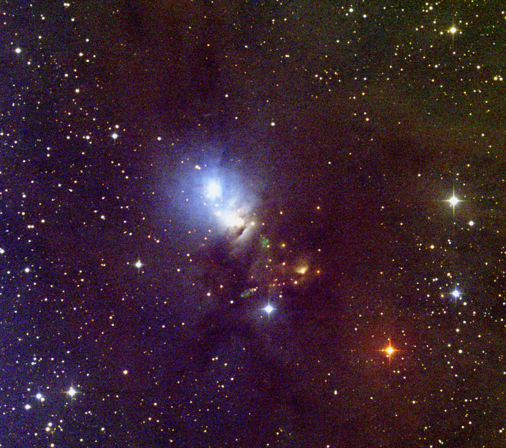 BRI composite of the NGC1333 star forming region in Perseus.