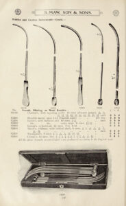 Bougies in a surgical instrument catalogue