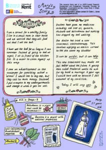 Mary's Story. Text of a girl's diary