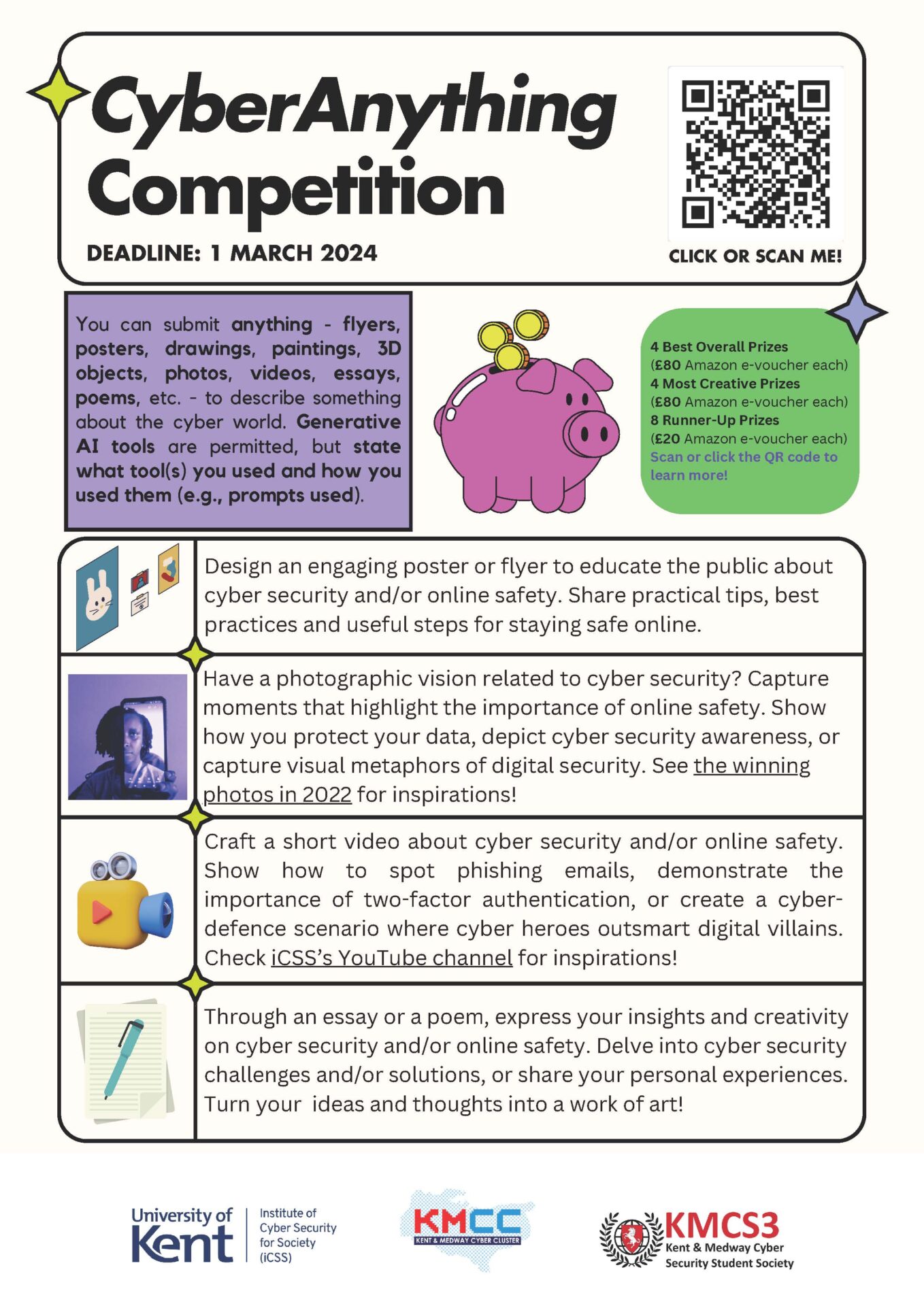 2023-24 CyberAnything Competition flyer