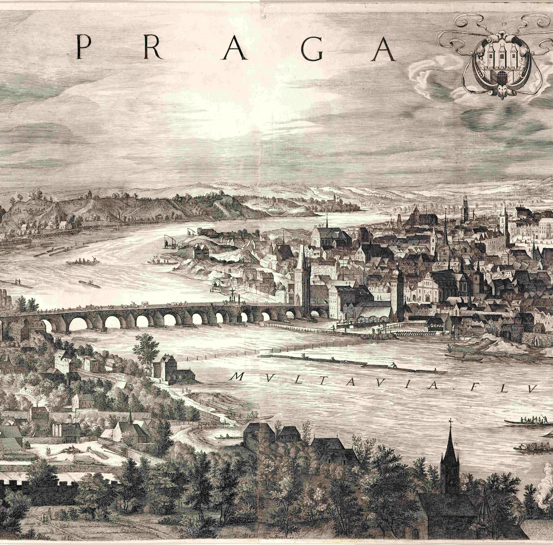 Johannes Wechter, View of the City of Prague (c) Met Museum