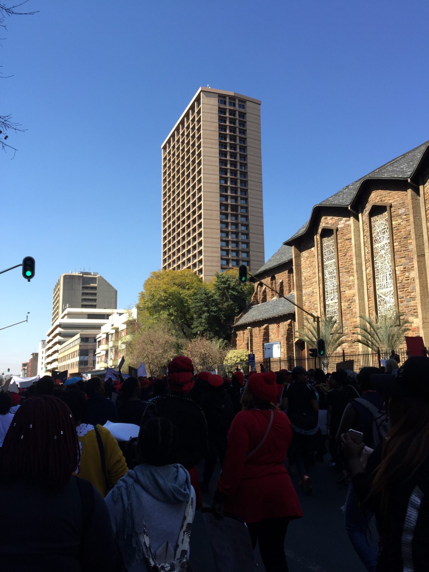 Pretoria City with Street Crowd