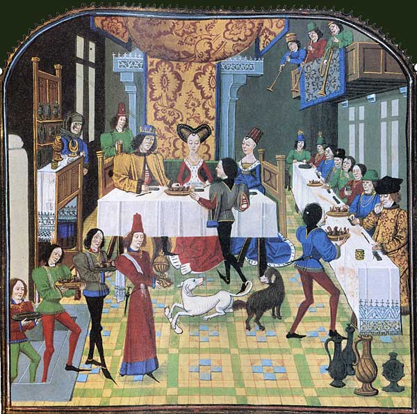 Banquet. XV Century French illumination