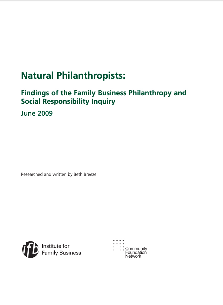 Natural Philanthropists