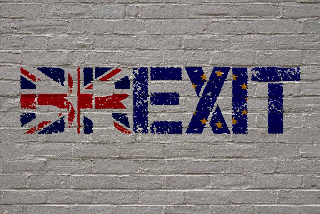 Brexit on wall image