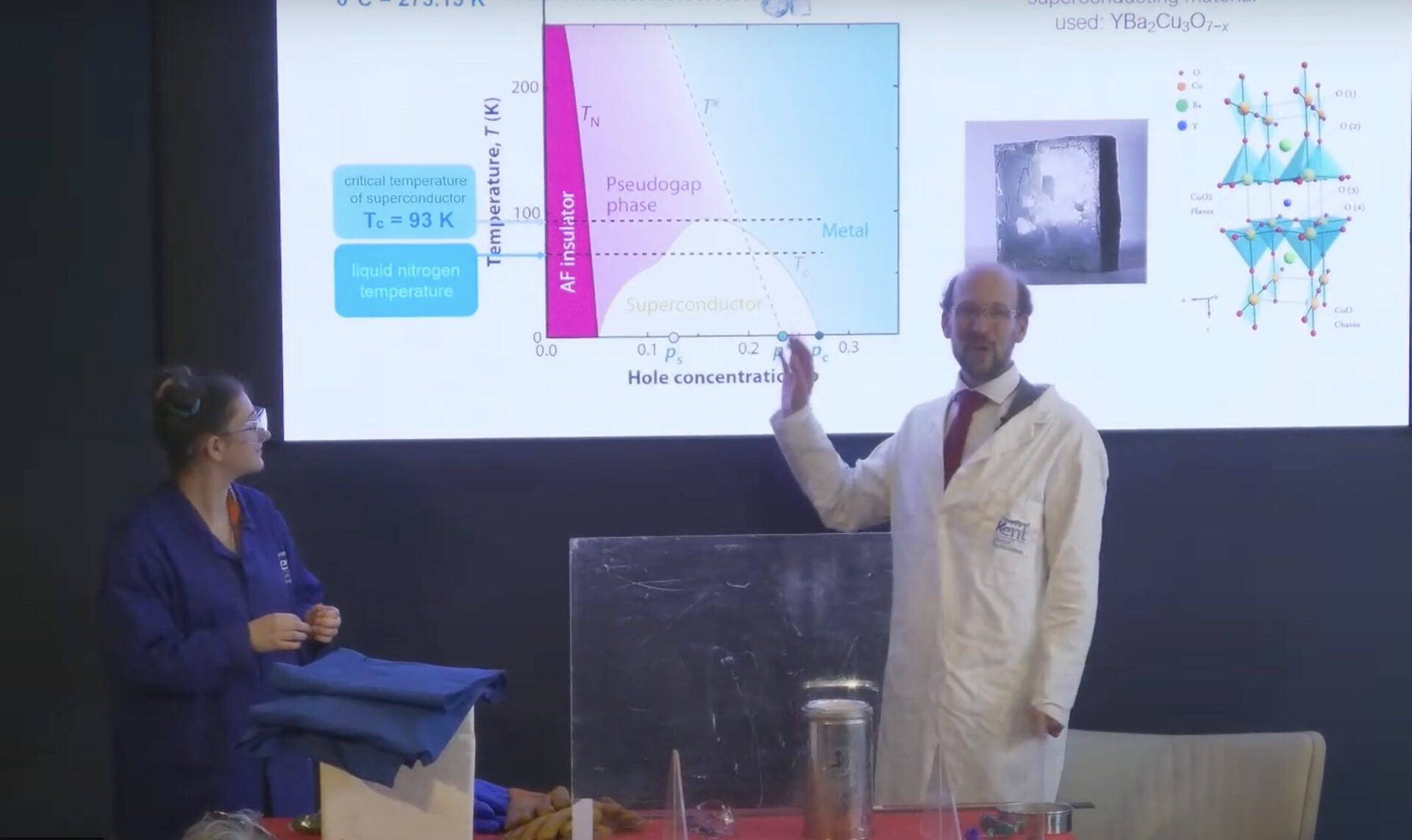 Gunnar Möller and Megan Bell representing PQM at the Royal Society