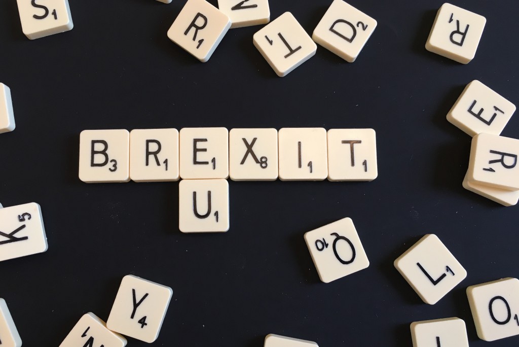 Scrabble spelling Brexit and EU