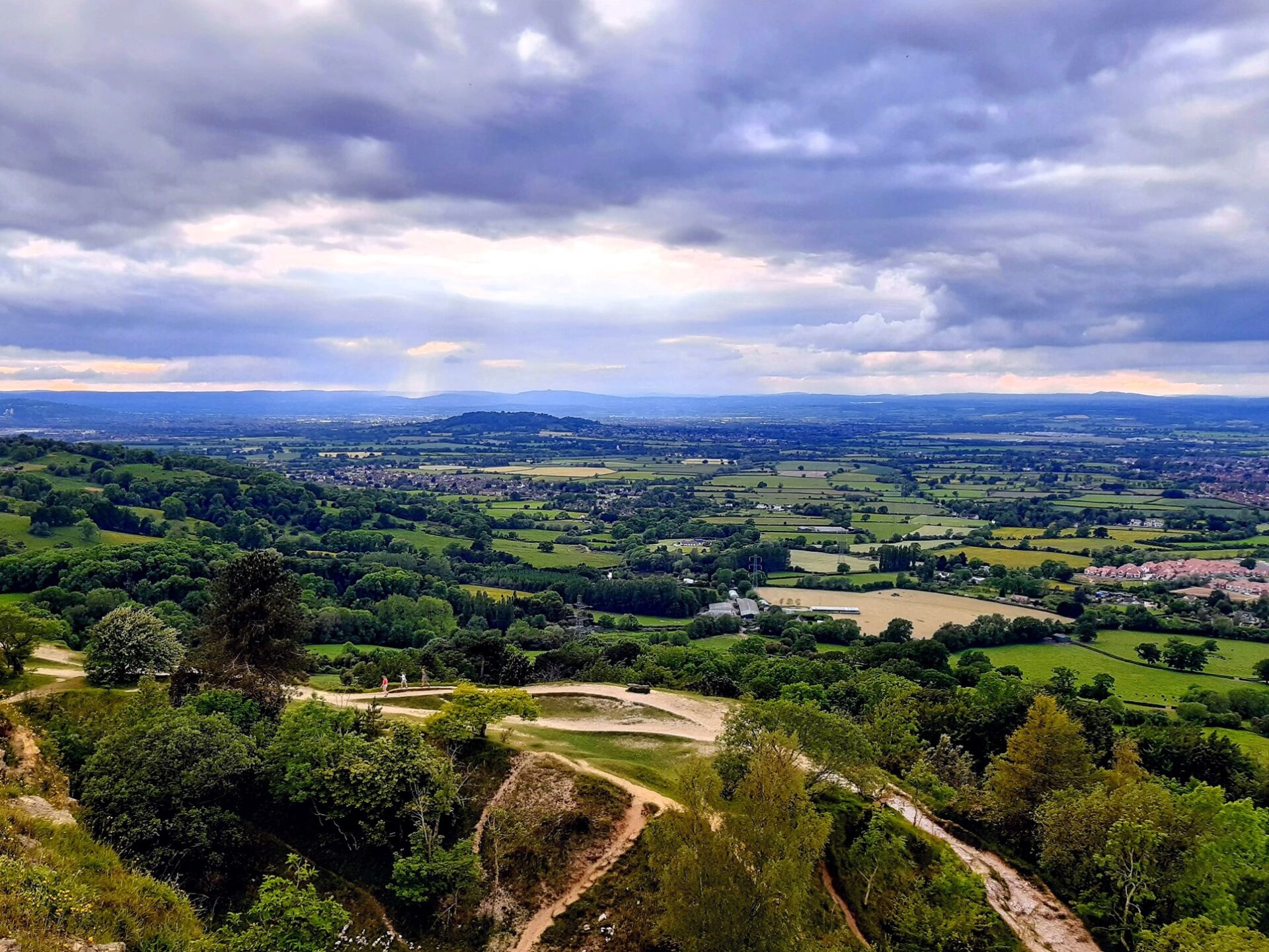 An aerial shot of a UK
