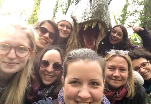 Members of our team at Port Lympne zoo