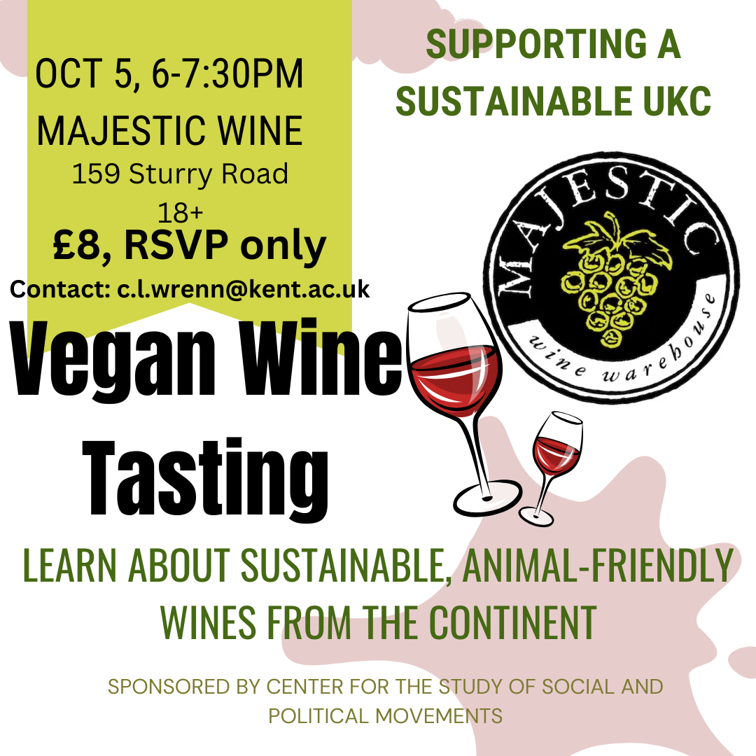 Vegan Wine tasting poster