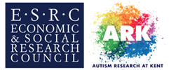 E.S.R.C Economic and Social Research Council and Autism Research at Kent logo