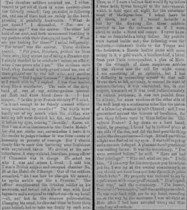 Extract from ‘The War (From Another Special Correspondent), Metz July 24’, Evening Standard, 28 July 1870, p. 5. Newspaper Image © The British Library Board. All rights reserved. With thanks to The British Newspaper Archive (www.BritishNewspaperArchive.co.uk).